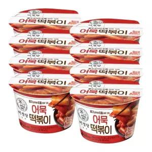 CJ 미정당 어묵떡볶이 346g x 8 캠핑 밀키트 어린이 간식 야식