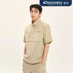 [디스커버리][25SS] 프레시벤트 폴튼 트레이닝 반팔 하이넥 아노락 (L/BEIGE)