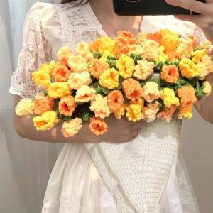 꽃다발담요 뜨게꽃 블랭킷뜨기 DIY 패키지 담요