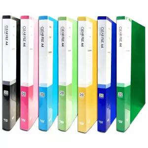 오피스존 클리어화일 A4 20매 내지 속지 문서 파일 서류 보관 정리 크리어 20p