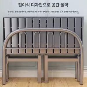 접이식 철제 침대 프레임 바네스데코 원룸 철재