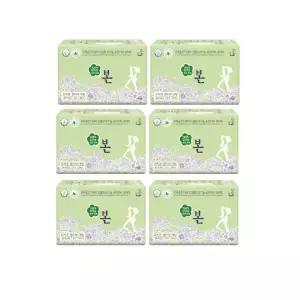 유기농본 생리대 대형 24매x6팩 유기농 순면패드 순면커버