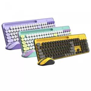 GDEVIL MK700W 무선 키보드 마우스 세트 (민트)