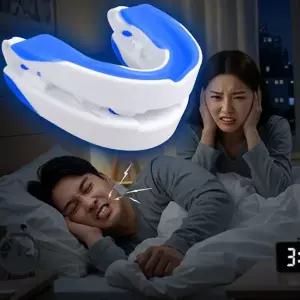 치아 갈이 방지 편안한 구강 휴대용 수면 마우스피스 이빨 보호 관리