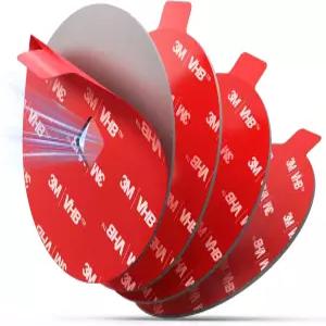 흡입 컵용 팝테크 75mm 접착 패드 교체 대시보드용 양면 스티키 테이프 2.95인치 - 대시보드 윈드실드