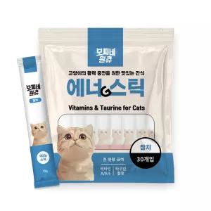 모찌네 고양이 간식 츄르 영양식 원츄 에너G스틱 짜먹는 참치 15g 30개