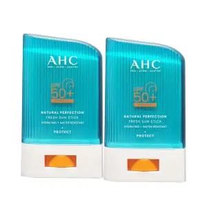 AHC 내추럴 퍼펙션 프레쉬 선스틱 SPF50+ 22g 2개