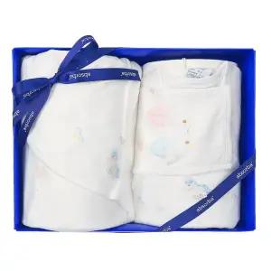 갤러리아 (압소바출산,태교,배냇저고리세트)구름말배냇슈트+속싸개2종세트
