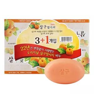 살구맛사지비누 향비누 세수비누 100g 4입