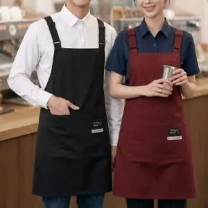 VitaFeli 드라이쉴드 고밀도 방수 앞치마 - 오염방지 나일론 버클형 사이즈조절 스트랩 주방/바리스타/쉐프