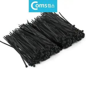컴스T1683 579ZSS27 블랙 케이블타이 1000개 20cm 전선정리