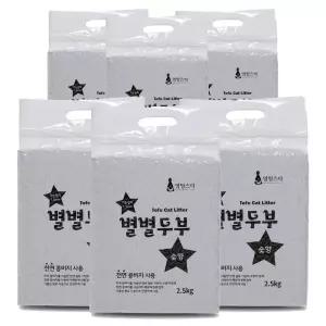 별별두부 두부모래 숯향 2.5kg x 6개