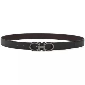 26SS 살바토레 페라가모 가죽 벨트 67A254 780269 BLACK OXBLOOD DOM