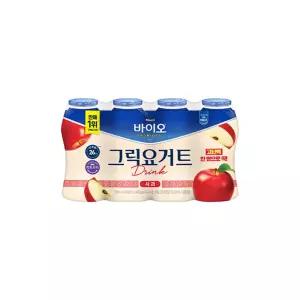 매일바이오 그릭요거트 드링크(150mlX4입) 사과X5개/요구르트/냉장무배