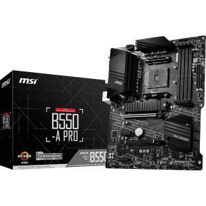 MSI B550-A PRO 시리즈 마더보드(AMD Ryzen 5000, AM4, DDR4, PCIe 4.0, SATA 6Gb /s, M.2, USB 3.2 2세대, HDMI/DP, ATX)