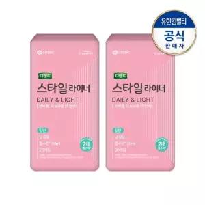 여성용 스타일 데일리 요실금 팬티라이너 일반 날개형26PX2팩
