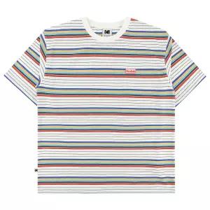 코닥 멀티 스트라이프 반팔 티셔츠 K6223RRS49IVR