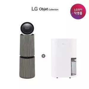 LG 퓨리케어 오브제컬렉션 공기청정기+제습기 세트 AS356NSMA  AS356NGMA+DQ214MWGA