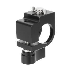 CAMVATE 19mm 싱글 로드 클램프 (ARRI 로케이팅 스크류 포함) EVF 마운트 지원 시스템, 카메라 케이지/핸들