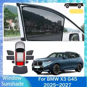 BMW X3 G45 20252027 2026 차량용 식 메쉬 프라이버시 햇빛 가리개 측면 창문 차단 보호 인테리어 액세서리