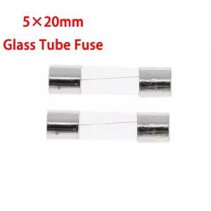100개 5x20mm 고속 유리관 퓨즈 0.2A 0.3A 0.5A 0.75A 1A 1.5A 2A 2.5A 3A 4A 5A 6A 8A 10A 15A 20A 25A 30