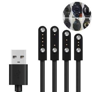 범용 스마트 워치 충전기 코드, 마그네틱 케이블, 2/4 핀 USB 60cm