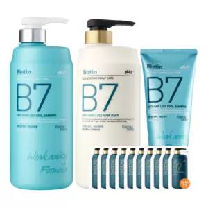포레스트스토리 B7 약산성 쿨 탈모 샴푸 +탈모 헤어팩 1000ml+1000ml+200ml