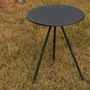 캠핑 원형테이블 야외 낚시 가정용 다용도 테이블 1단높이 25CM 2단높이 48CM