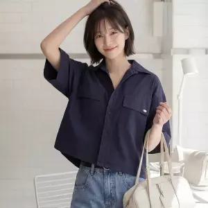 [메르시마리에] 포켓 펜던트 반팔셔츠 #49868