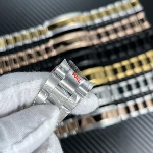 세이코 NH35 서브마리너 케이스용 시계 호환용 호환용줄 20mm 904L 스테인리스 스틸  글라이드 락 버클 실