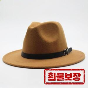 클래식 와이드 브림 영국식 페도라 모자 공식 행사용 단색 겨울 펠트 모자 신사 캐주얼 울 모자 남녀 공용