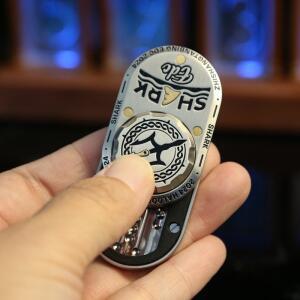 몽테조이 Zhi Shang Tan Bing Shark 기계식 Fidget 슬라이더 ADHD 금속 EDC 장난감 사무실 책상 불안 스트