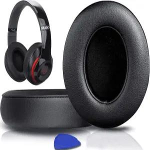 Beats Studio 2 및 3 유/무선 오버이어 헤드폰을 위한 SoloWIT 교체 이어 패드 쿠션 부드러운 단백질 가죽