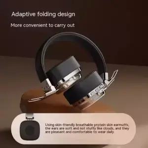 레트로 온 이어 헤드폰 무선 블루투스 53 헤드셋 HIFI 스테레오 사운드 게임용 이어폰 TF/AUX 음악