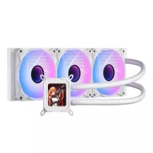 다크플래시 DV360S 올인원 액체 CPU 쿨러 320 해상도의 3.2인치 LCD 화면 ARGB 동기화 PWM 팬 360mm