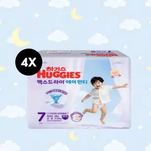 2026 NEW 하기스 맥스드라이 에어 공용 7단계 28매x4팩 (팬티형 기저귀)