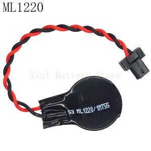 1개/몫 ML1220 3V 검정색 플랫 플매트 카펫 러그 BIOS Coms 리튬 마더 보드 배터리 버튼 셀 노트북 백업 메