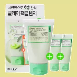 풀리 팩 클렌저 그린 토마토 클레이 120ml+30ml+30ml 기획