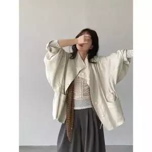 여사친 트렌치 코트 트렌디 봄가을 옷 강좌라이셀린넨 아이템 숄더셔링미디엄롱 HT1