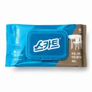 스카트 주방, 식탁 전용 물티슈 40매 2종 택 1
