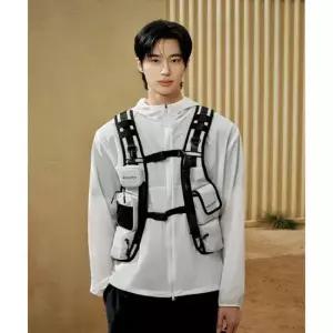디스커버리 DISCOVERY EXPEDITION 서스펜더 멀티포켓 유틸리티 바디백 LGREY 286159