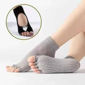 논슬립 요가양말 토삭스 필라테스 에어로빅 여자 남자 발가락 덧...