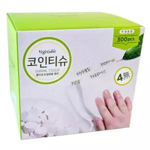 베지터블 코인 압축 티슈 300개입