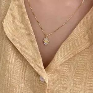 실버925 pendant rose necklace silver925