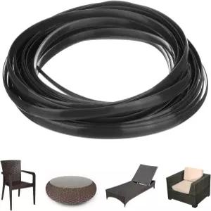 MMETRXITY 1팩 위커 수리 키트 8mm x 33피트/10m 플라스틱 플랫 라탄 교체 용품 파티오 가구 수리/바스켓