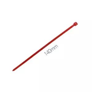 고품질 스마토 컬러케이블타이 140x3.5mm 적색 (1000개입) (W0E7D73)