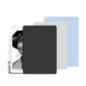고품질 bob 마이컬러 아이패드 투명 범퍼 스탠딩 커버케이스 (W9C245D)
