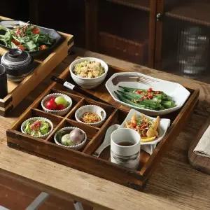 일본 세라믹 미포함 일식 플팅 나무쟁반 원목트