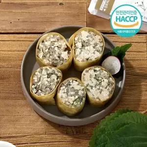 자연맛남 슬라이스 두부깻잎롤순대 캠핑 간편조리 비건순대 165g 1인분
