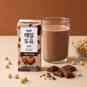 매일두유 초콜릿 식물성단백질 190ml 48팩